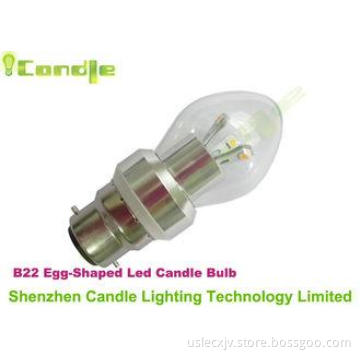 Natural white 220Lm Ra 65B22 Led Candle Lamp , 3 Years Warr